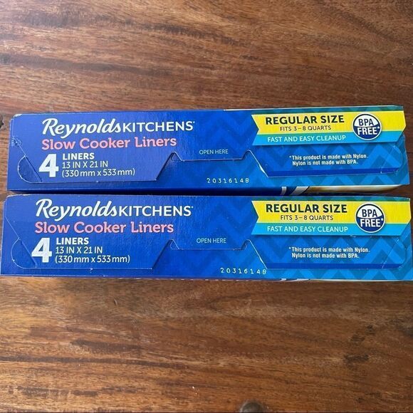 Reynolds Kitchen Slow Cooker Liners Set of 2 boxes 4 count Each, 3-8 quarts - Picture 7 of 10